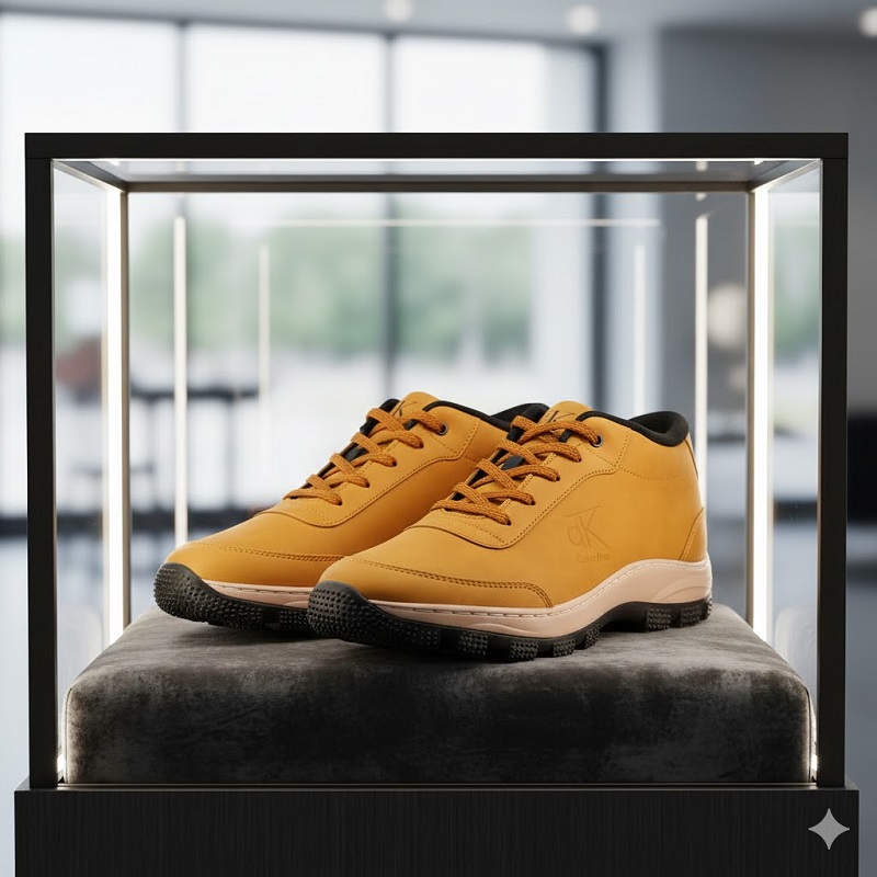 کفش مردانه عسلی CK مدل Behdad